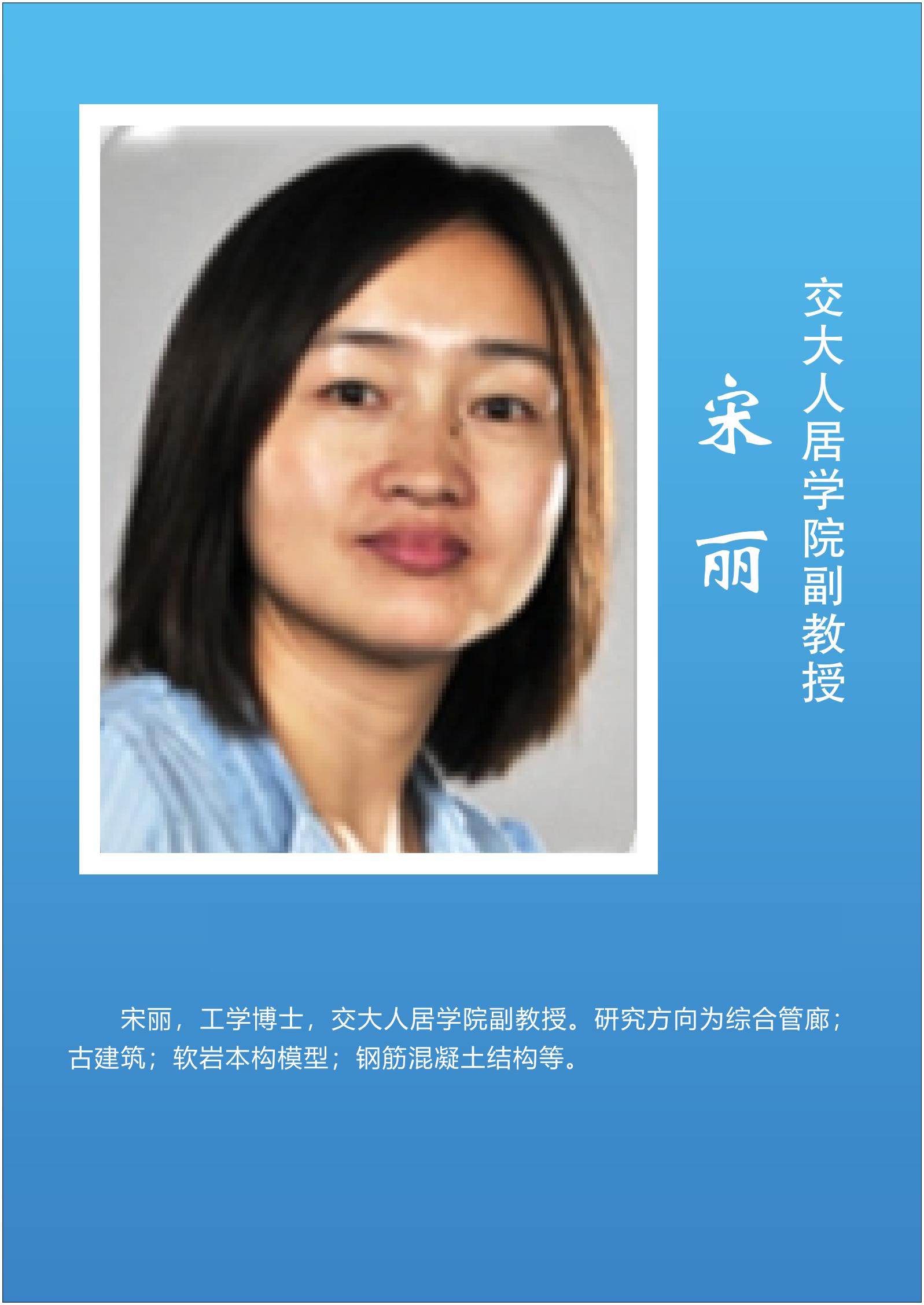 宋  丽  交大人居学院副教授
