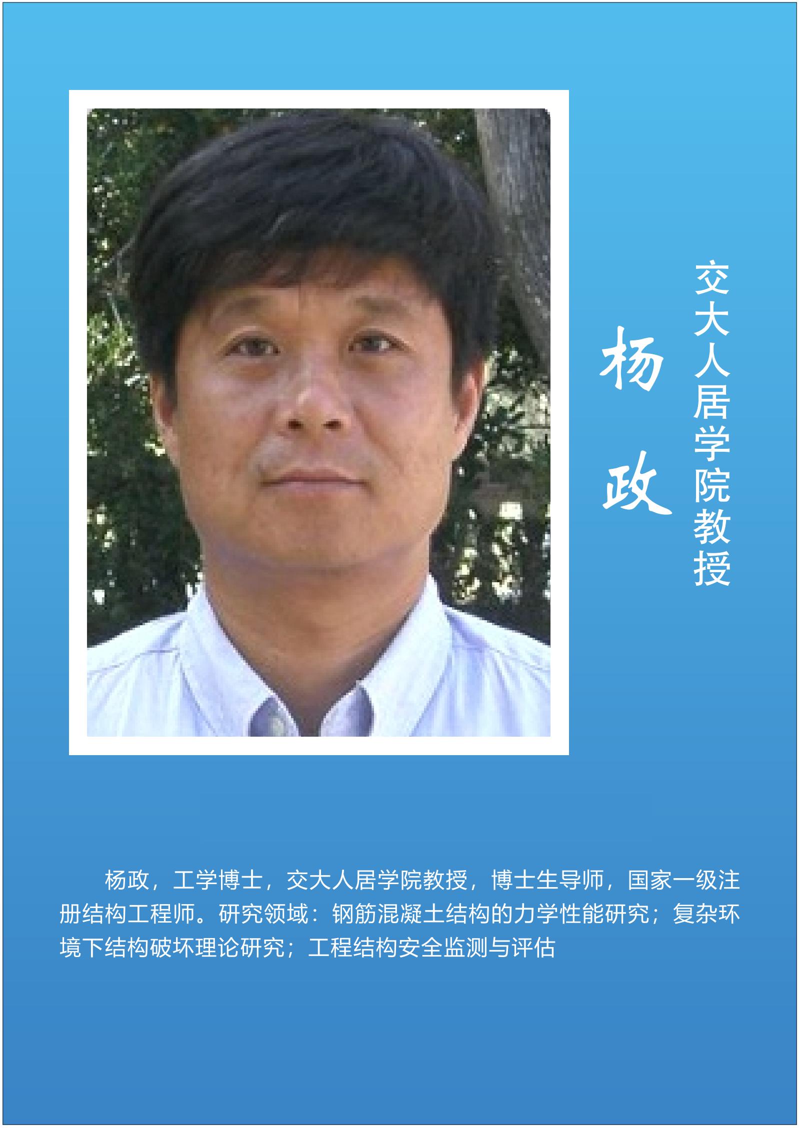 杨  政  交大人居学院教授